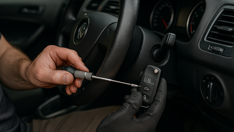 Locksmith van in Kirkland offering OEM-quality mobile car key repairs