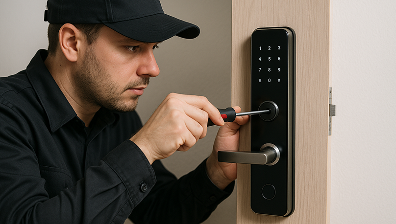 Smart security upgrades with digital keypad and biometric access