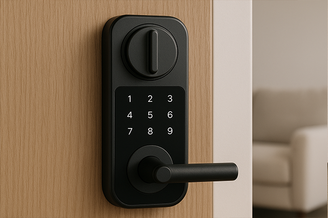 Smart home lock control through phone and voice assistants